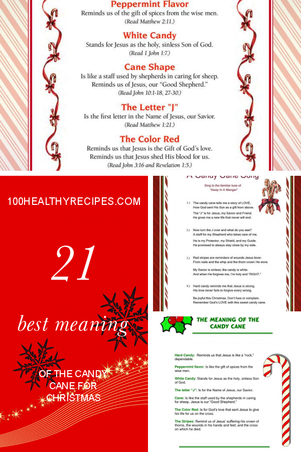 21 Best Meaning Of the Candy Cane for Christmas Best Diet and Healthy